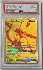 Tapu Bulu GX - SV91/SV94 - Secret Rare - PSA 10